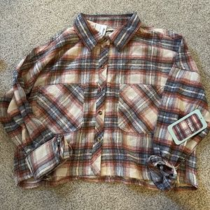 Cropped flannel
